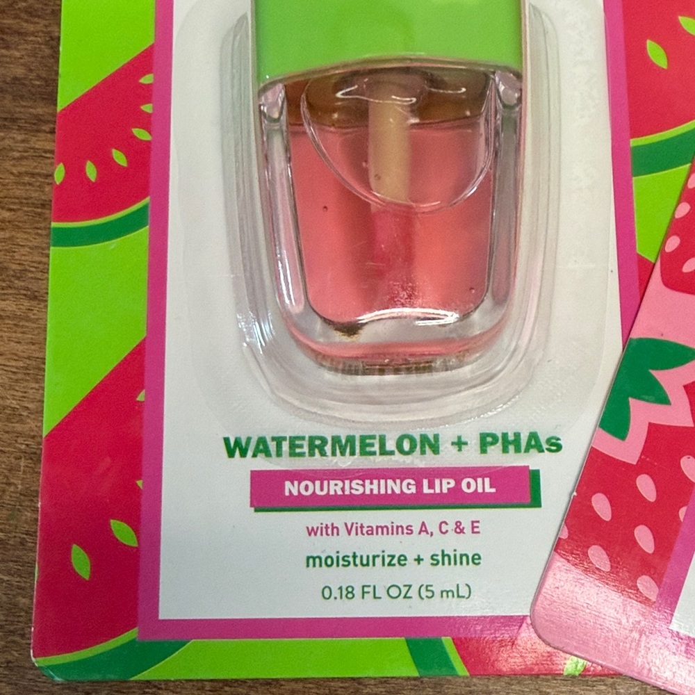 Two Nourishing Lip Oils- Watermelon & Strawberry - Picture 3 of 3